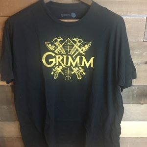 TV snow Grimm themed Black XXL T-Shirt
